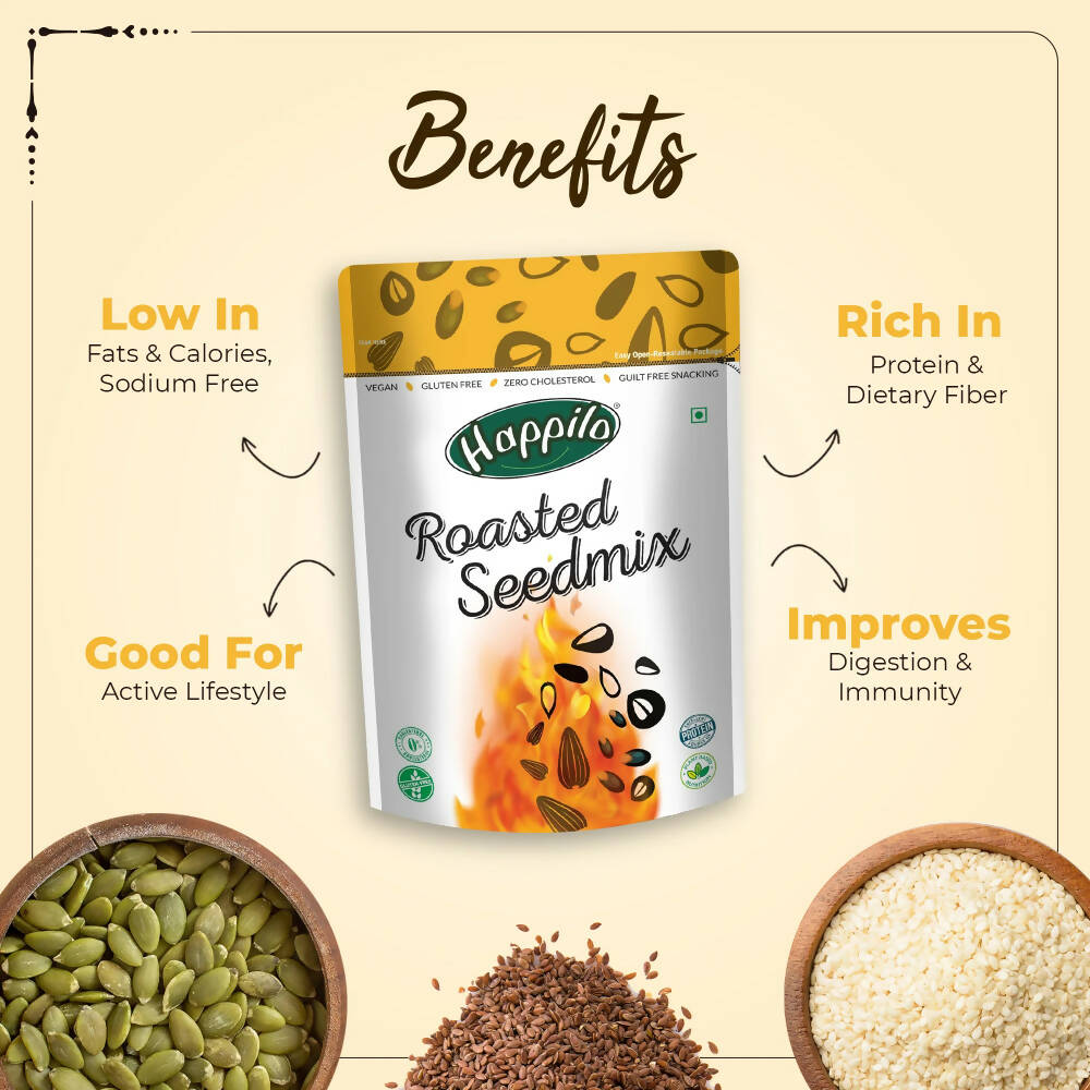 Happilo Freshly Roasted & Lightly Salted Super Seed Mix