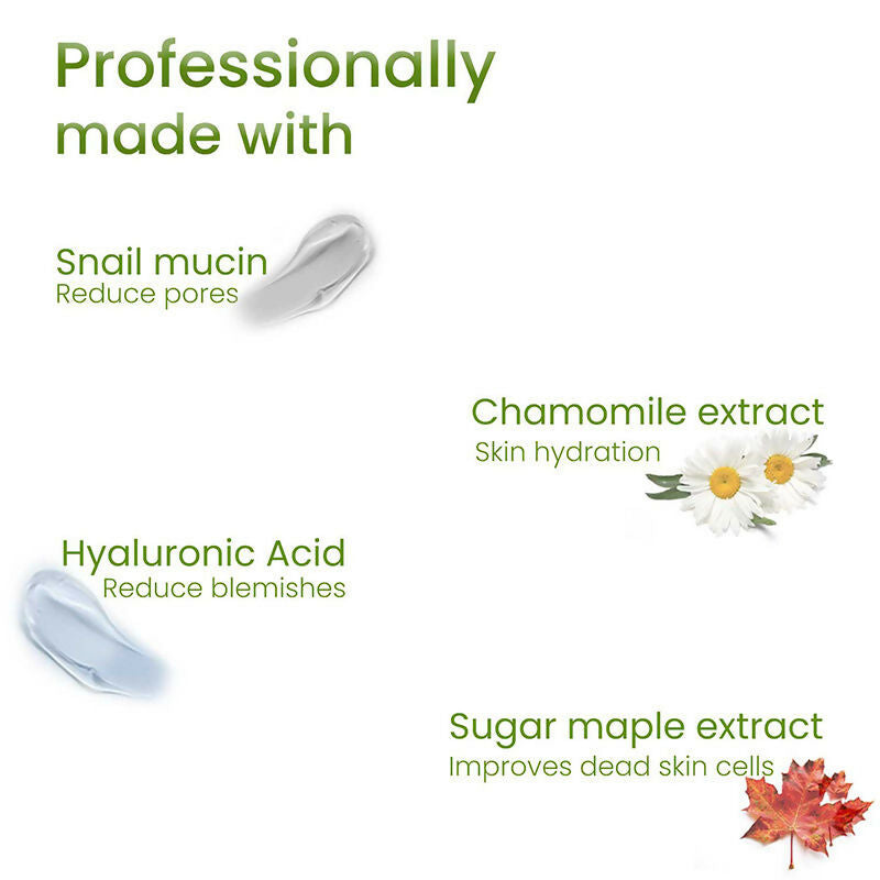 Professional O3+ Snail Mucin Instant Glass Sheet Mask