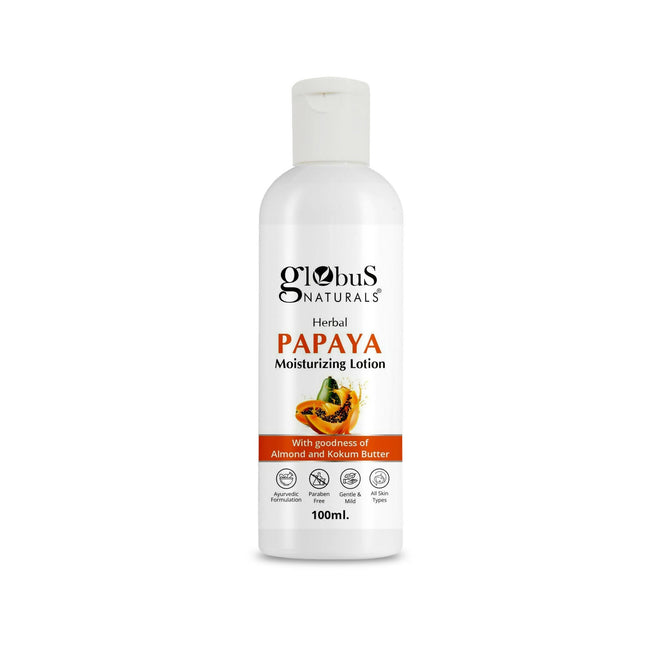 Globus Naturals Herbal Papaya Moisturizing Body Lotion For Nourishment, Glowing & Youthful Skin, All Skin Types Main Image