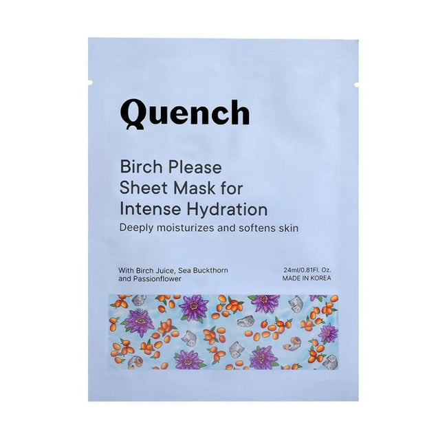 Quench Botanics Birch Please Sheet Mask for Intense Hydration - Korean Skincare Hover Image