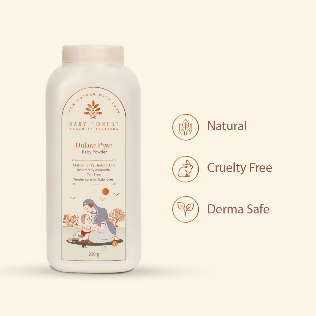 Baby Forest Dulaar Pyar Talc-Free Baby Powder