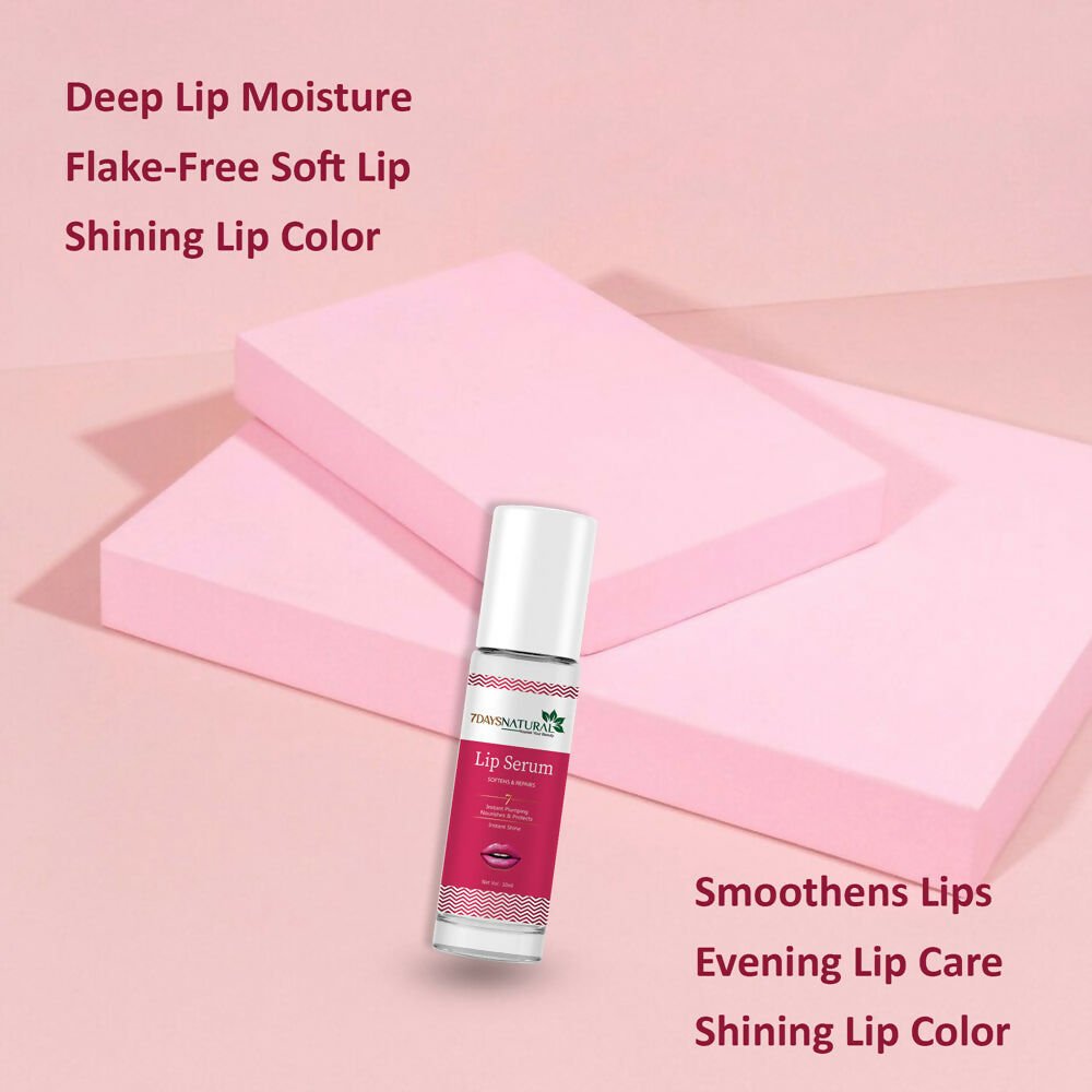 7 Days Premium Pink Lip Serum Oil For Lip Shine, Glossy, Soft With Moisturizer