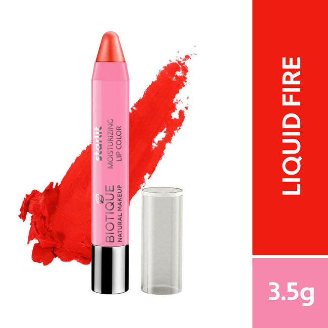 Biotique Starlit Moisturising Lipstick - Liquid Fire Main Image