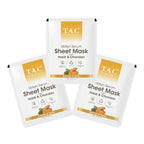 TAC - The Ayurveda Co. Ubtan Serum Sheet Mask | with Sandalwood, Saffron & Turmeric
