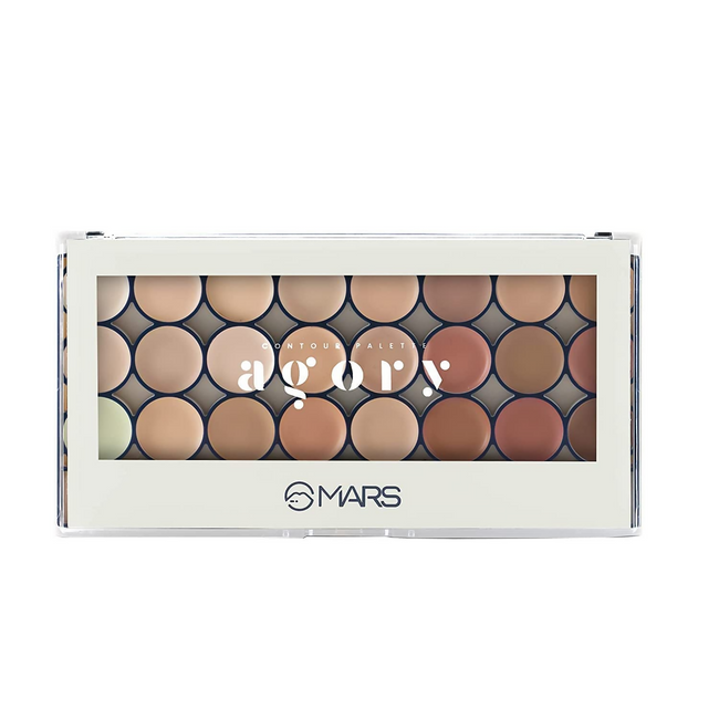 MARS Cosmetics 24 Shade Agory Cream Contour Palette With Brush - Shade-01 Hover Image