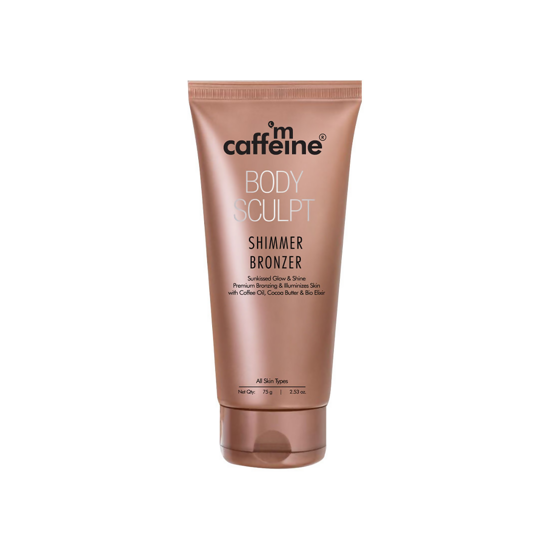 mCaffeine Body Sculpt Shimmer Body Bronzer Lotion For Sun Kissed Glow Illuminated & Moisturized Skin