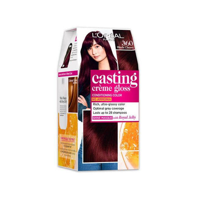 L'Oreal Paris Casting Creme Gloss Conditioning Hair Color - 360 Black Cherry Hover Image