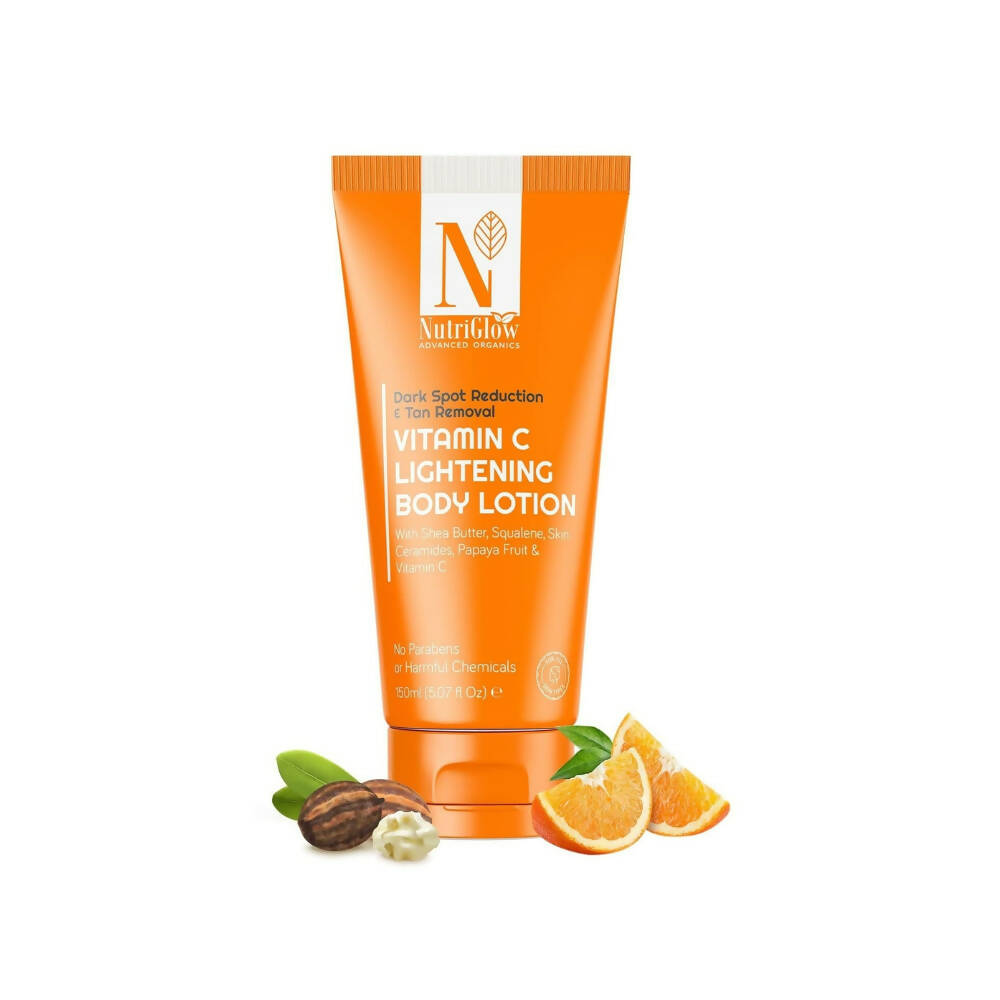NutriGlow Advanced Organics Vitamin C Lightening Deep Moisture, Brightening Body Lotion