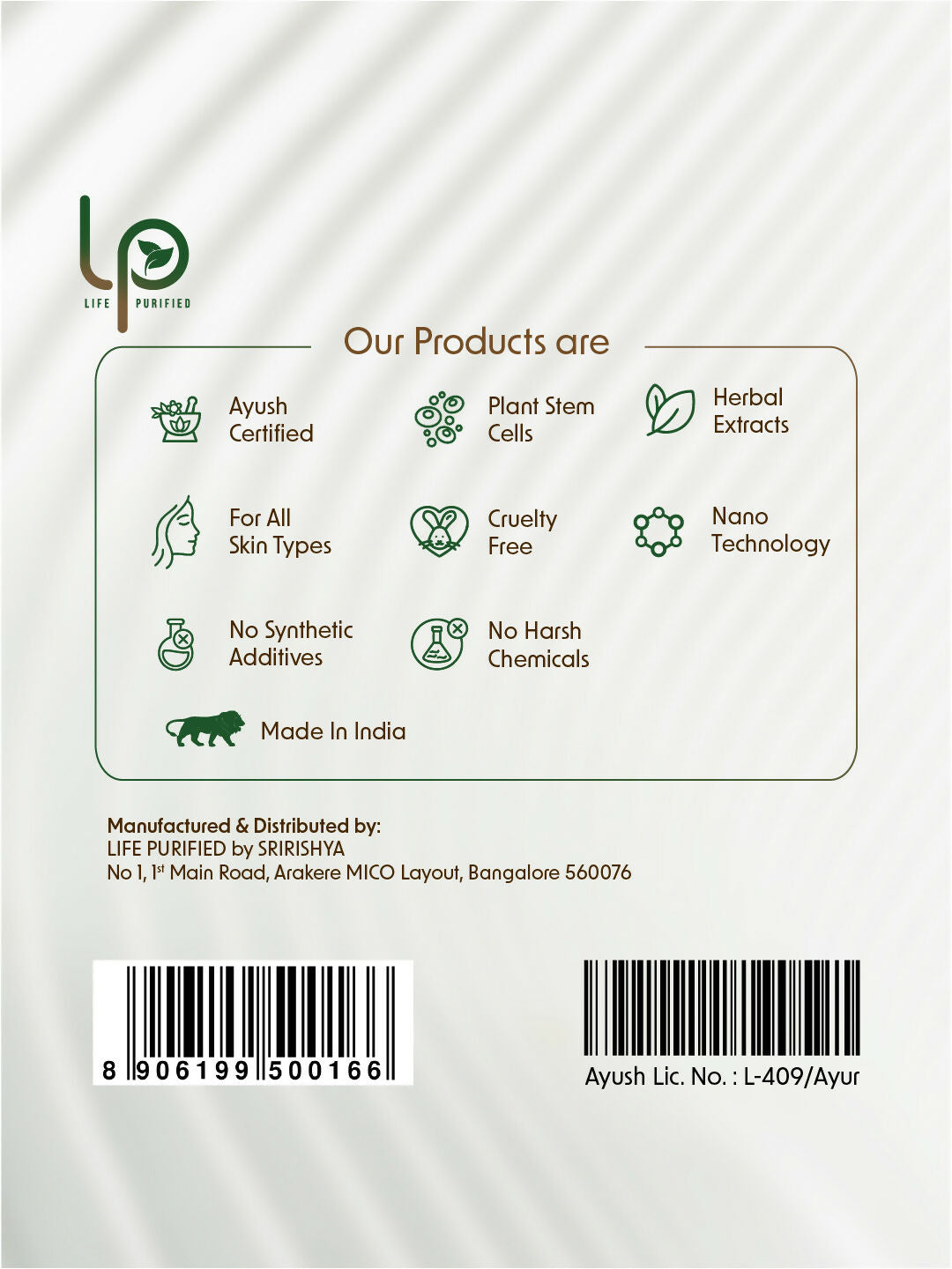 Life Purified Bahyasnehana Almond Oat Moisturiser - Body Lotion - Lavender