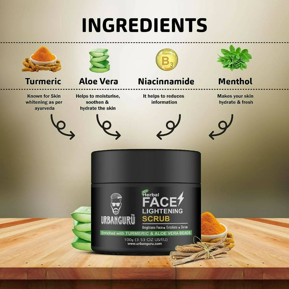 Urbanguru Herbal Face Lightening Scrub