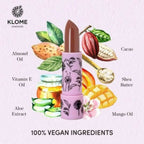 Klome Essentials Vegan Matte Lipstick-Clovewood (Nude Brown)