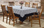 Airwill Cotton Geometric Pattern 6 Seater Table Cloth - Black