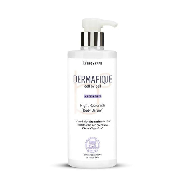 Dermafique Night Replenish Body Serum With 30X Vitamin E, Repairs Skin Cell Damage Hover Image