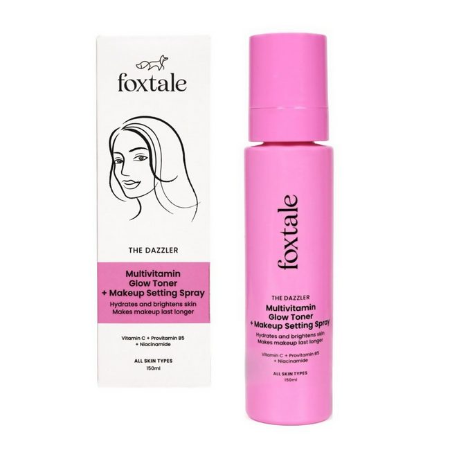 Foxtale The Dazzler Multivitamin Glow Toner + Makeup Setting Spray Hover Image