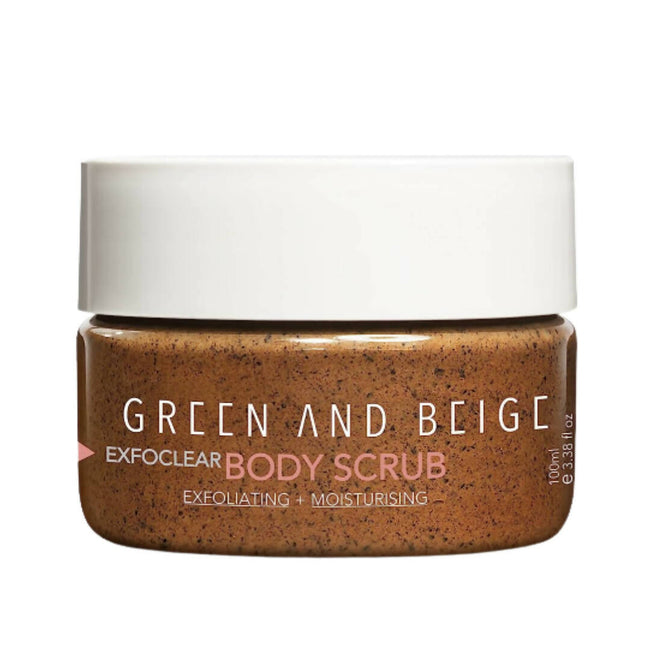 Green And Beige Exfoclear Body Scrub Hover Image