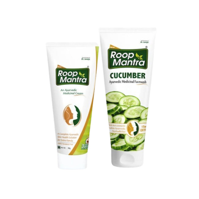 Roop Mantra Face Cream & Cucumber Face Wash Combo Hover Image