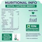 Sanfe Active Nutrition Biotin Caffeine Effervescent Tablets For Hair Growth