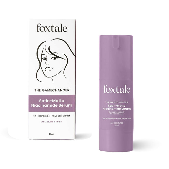 Foxtale 5% Niacinamide Face Serum - Fades Blemishes & Acne Marks, Reduce Dark Spots, Controls Oil and Brightens Skin Hover Image