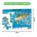 Nesta Toys World Map Jigsaw Puzzle for Kids, Jumbo Floor Puzzle, Educational Toy (6+ Years)