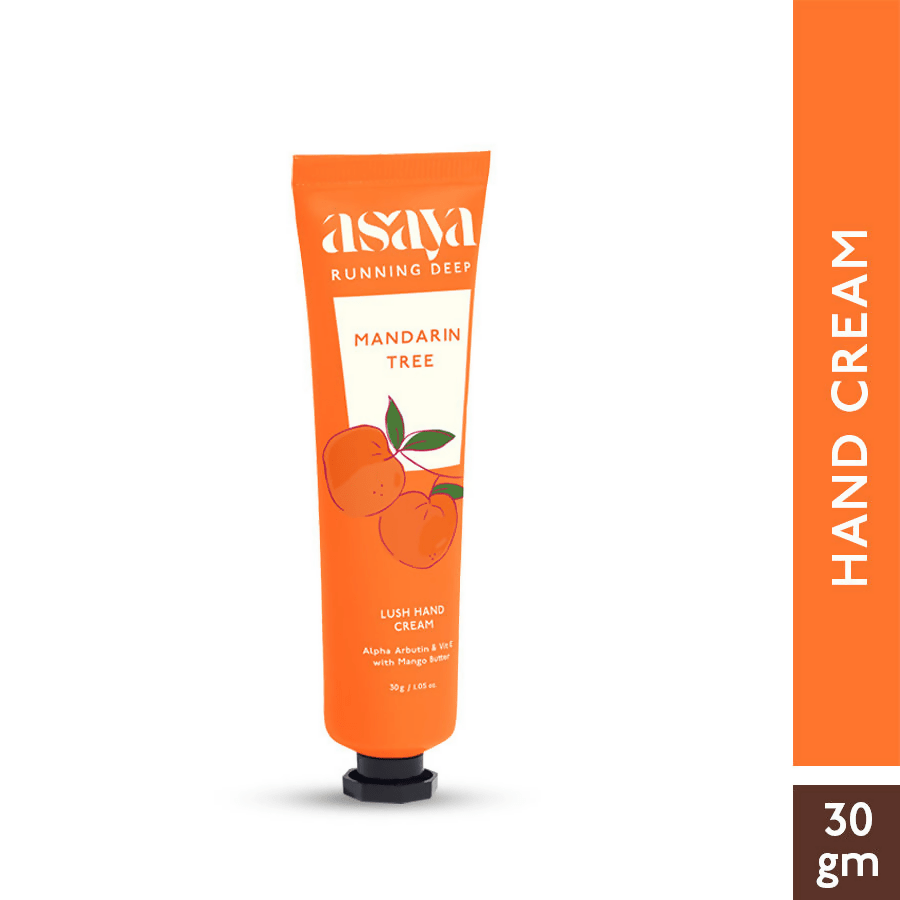 Asaya Mandarin Hand Cream Softens Dry, Rough Hands For Men & Women