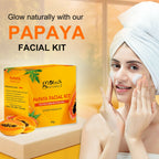 Globus Naturals Papaya Facial Kit For Blemish Free Skin & Anti-Pigmentation, 6 Steps