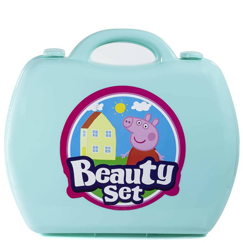 Skoodle Multicolor 22 Pieces Peppa Pig Beauty Set Toy with Beauty Suitcase for Kids Girls Age 3+