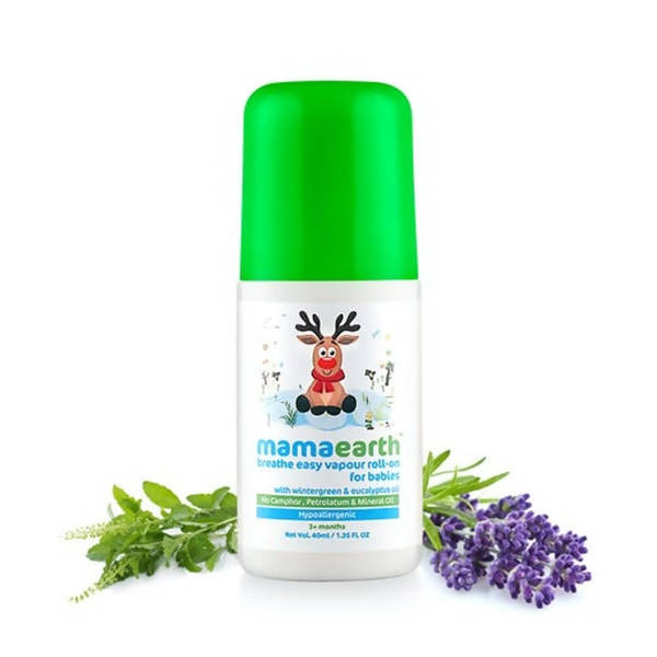 Mamaearth Baby Breathe Easy Vapour Roll-On For Relieves Congestion & Promotes Easy Breathing Main Image