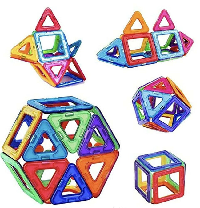 Kipa MagPlay Magnetic Blocks 12 pcs DIY Kids Toy Set Building Educational Toys with Smart Outdoor BagPack for Kids Children Magnetic Blocks for Kids Main Image