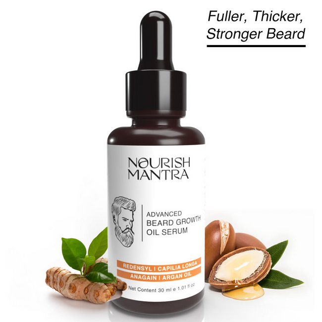 Nourish Mantra Advanced Beard Growth Oil Serum with Redensyl Main Image