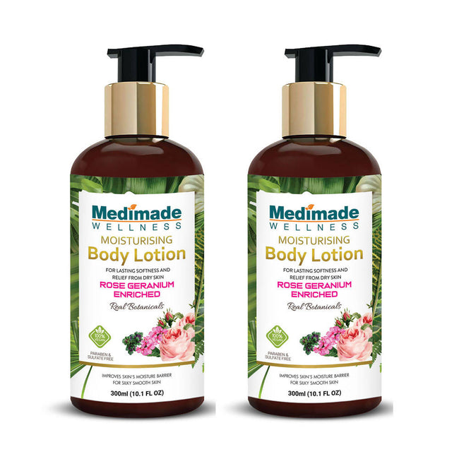 Medimade Wellness Rose Geranium Enriched Moisturising Body Lotion Main Image