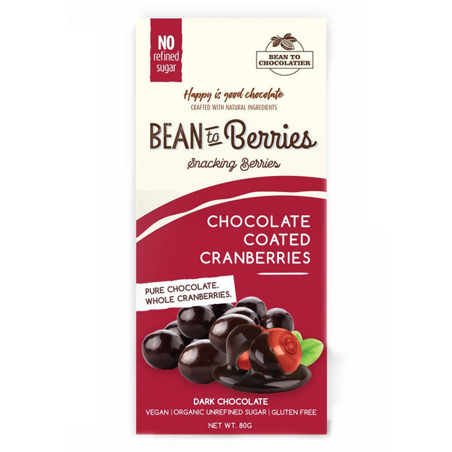 Pink Harvest Bean To Berries Chocolate Coated Cranberries Hover Image
