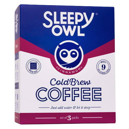 Sleepy Owl Cinnamon Cold Brew Coffee Hover Image