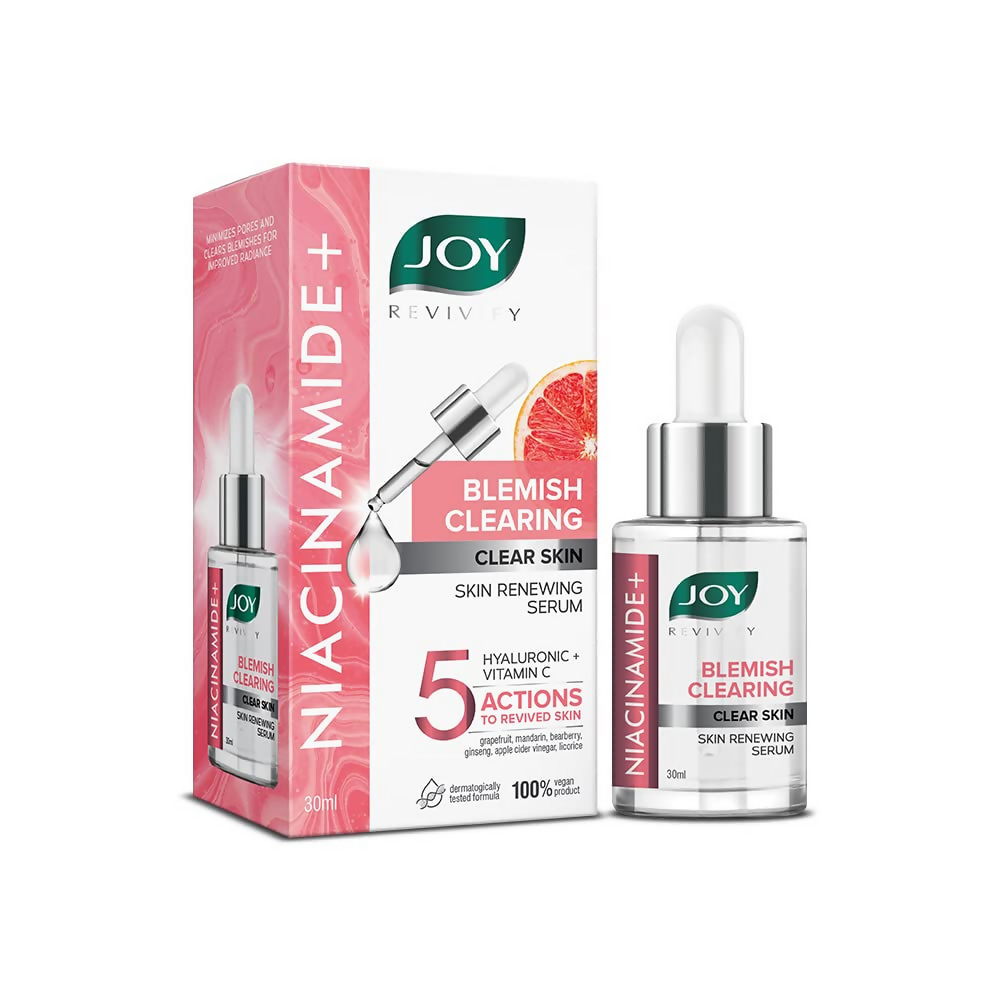 Joy Skin Renewing Niacinamide Face Serum For Clearing Skin Blemishes & UV Protection