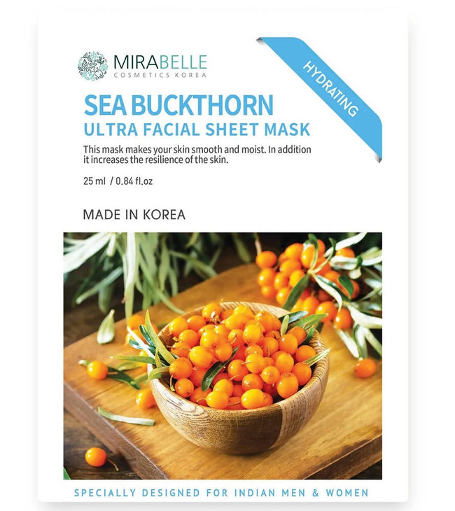 Mirabelle Korea Sea Buckthorn Ultra Facial Sheet Mask Hover Image