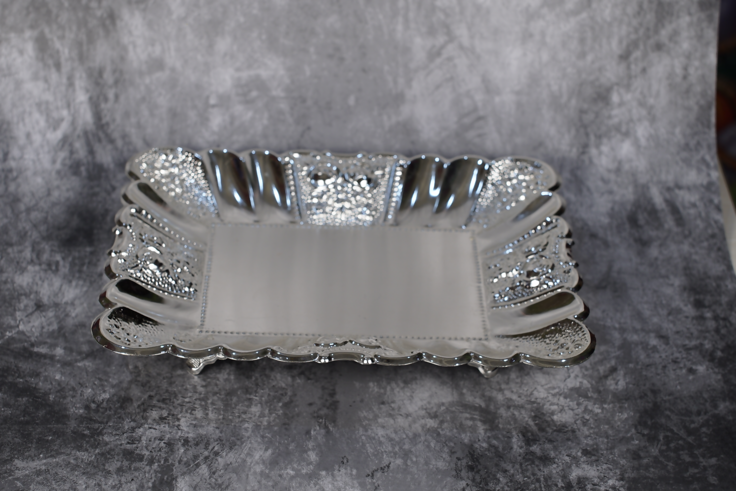Sri Rudra Silver Tray- SR 00089