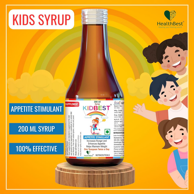 HealthBest Kidbest Appetite Stimulant Syrup for Kids Main Image