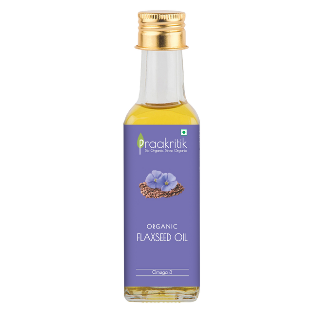 Praakritik Organic Flaxseed Oil Hover Image