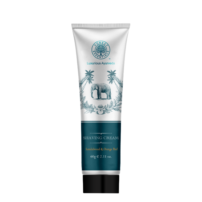 Forest Essentials Sandalwood & Orange Peel Shaving Cream Hover Image