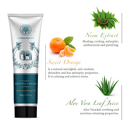 Forest Essentials Sandalwood & Orange Peel Shaving Cream Main Image
