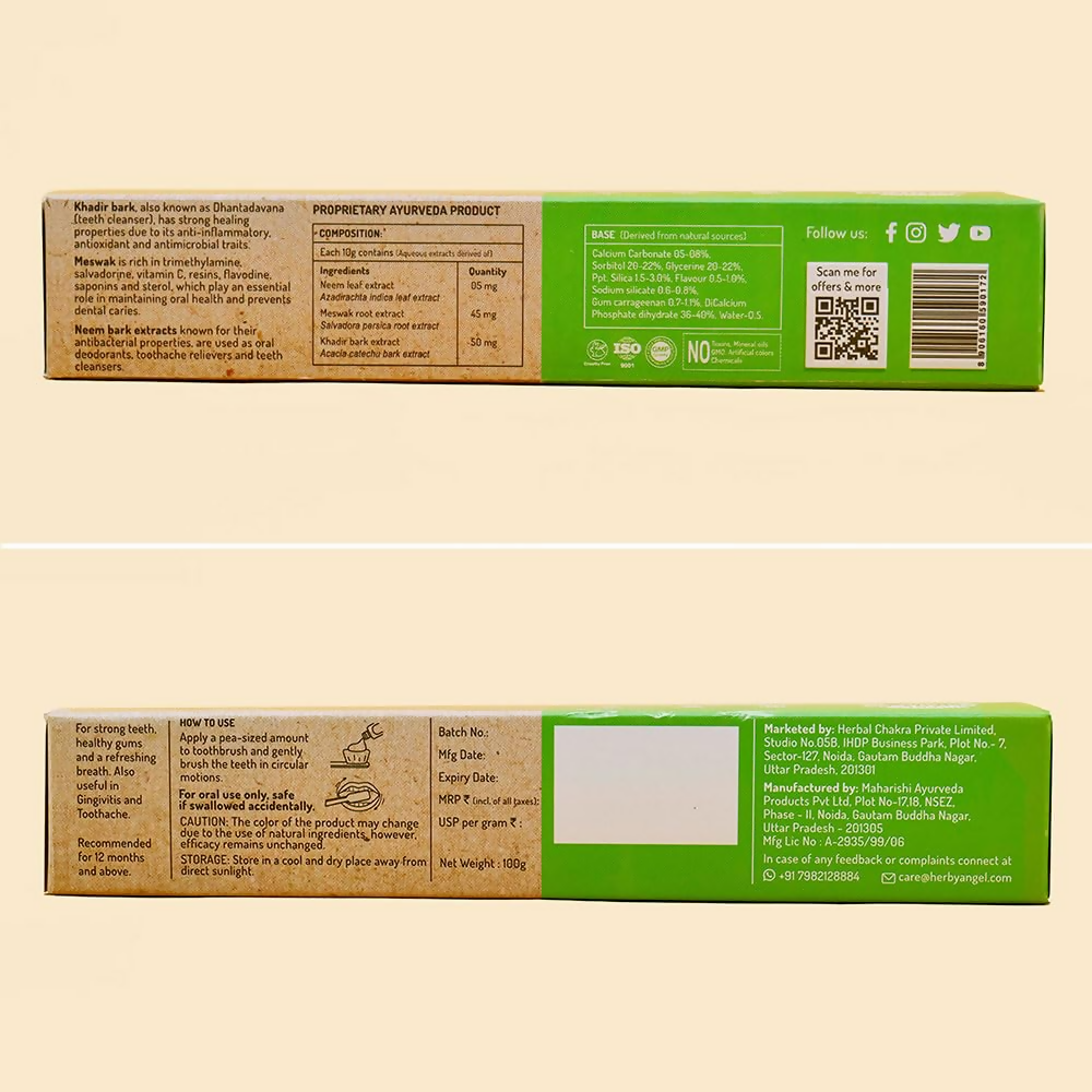 Herby Angel Baby Toothpaste For Strong Teeth