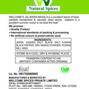 Welcome’s Natural Spices Jaljeera Masala Powder Main Image