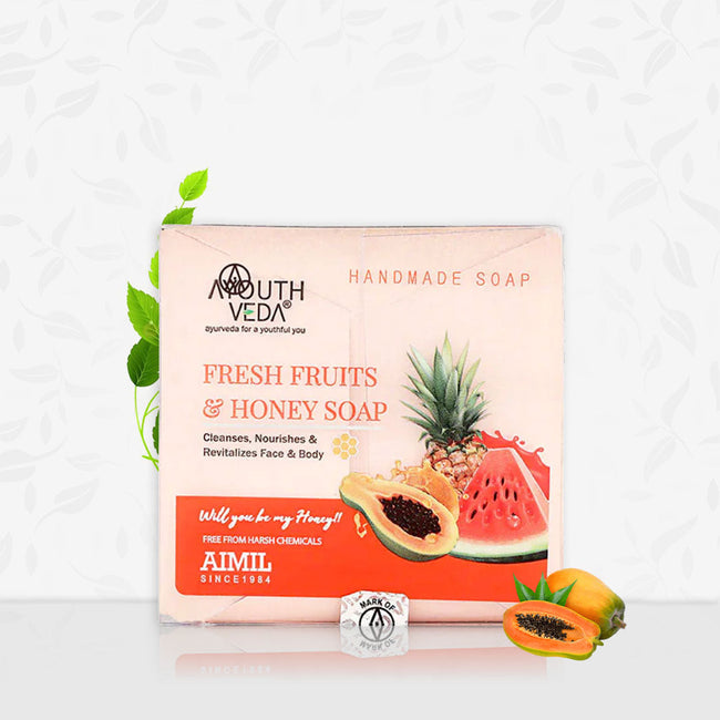 Aimil Ayouthveda Fresh Fruits & Honey Soap Hover Image