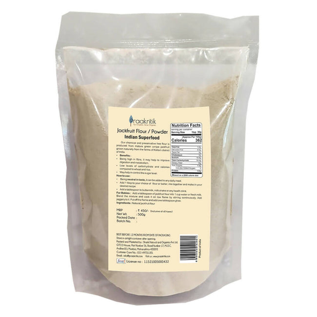 Praakritik Natural Jackfruit Flour | Helps Control Blood Sugar Levels | Gluten-Free Jackfruit Powder Main Image