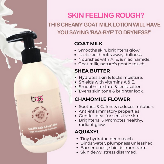 Baes Club Goat Milk Body & Face Lotion Main Image