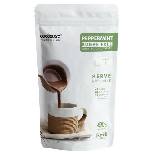 Cocosutra Lite - Peppermint Sugar Free Drinking Chocolate Mix Hover Image