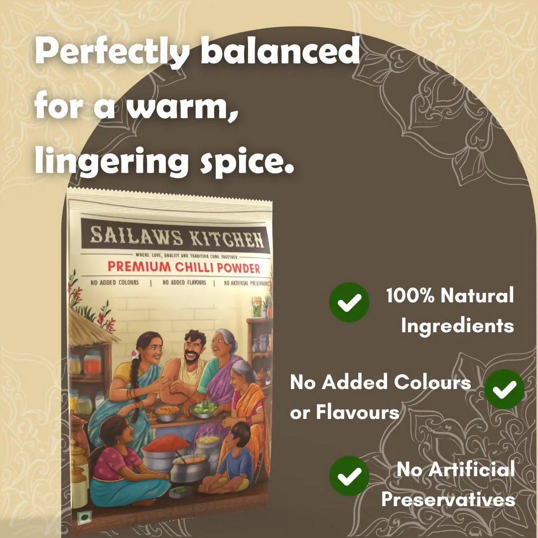 Sailaws Kitchen Premium Chilli Powder (Karam Powder)