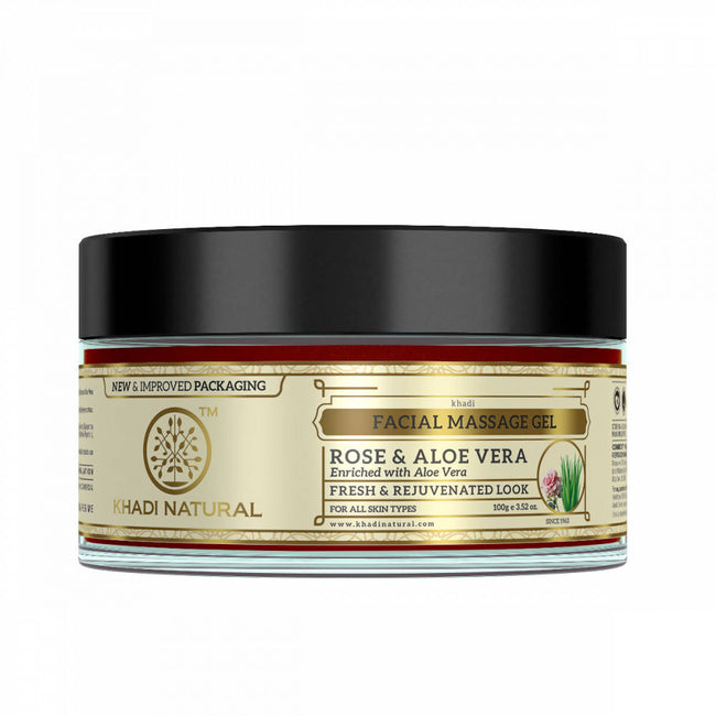 Khadi Natural Rose & Aloe Vera Facial Massage Gel Hover Image