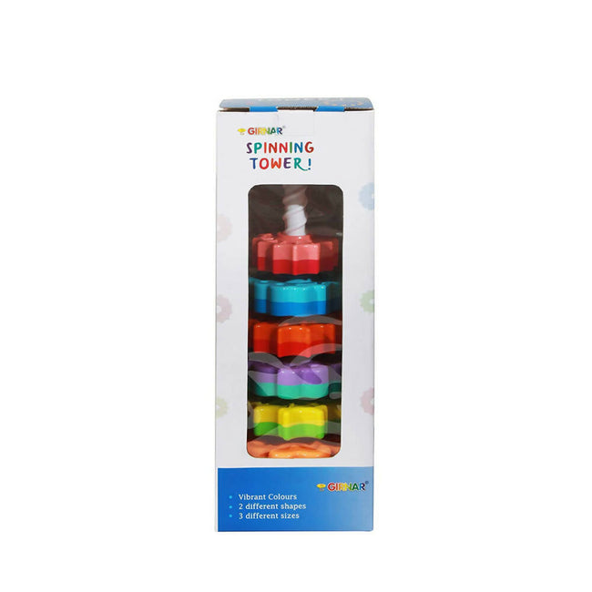 Sardar Ji Ki Dukan Spinning Tower Toy For Kids | Set Of 6 Multi Color Rings Toy For Toddlers To Improve The Dedication And Imagination (Multi Color) Hover Image