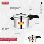 Prestige 6.5 Litres Deluxe Alpha Svachh Induction Base Outer Lid Stainless Steel Pressure Cooker