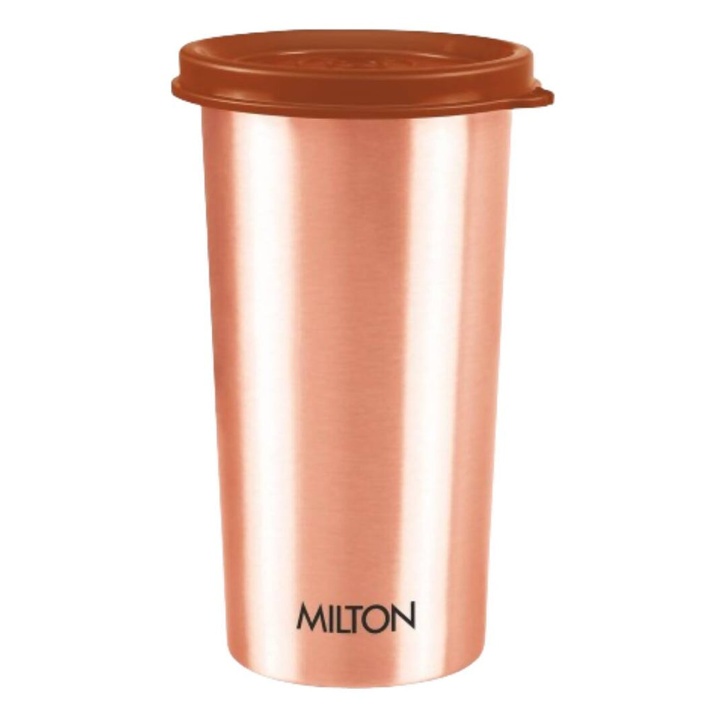 Milton Copper Drinking Water Tumbler with Lid - 480ml